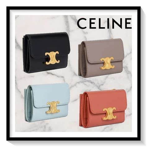 celine envelope triomphe|Celine sentimental triomphe wallet.